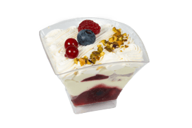 Tiramisu fistic si fructe padure