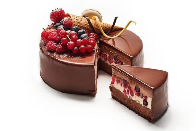Tort Trio Chocolat Fructe